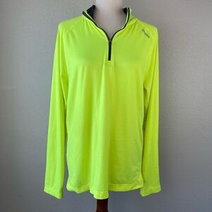 Reebok Quarter Zip Pullover Top Size M